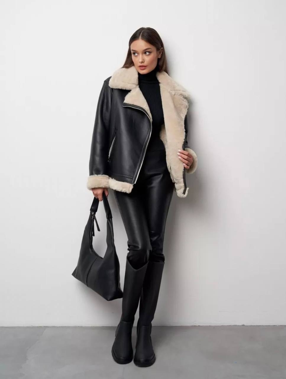 дубленка укороченная,стильная дубленка,дубленка женская,дубленка женская зимняя авиатор,дубленка авиатор зимняя