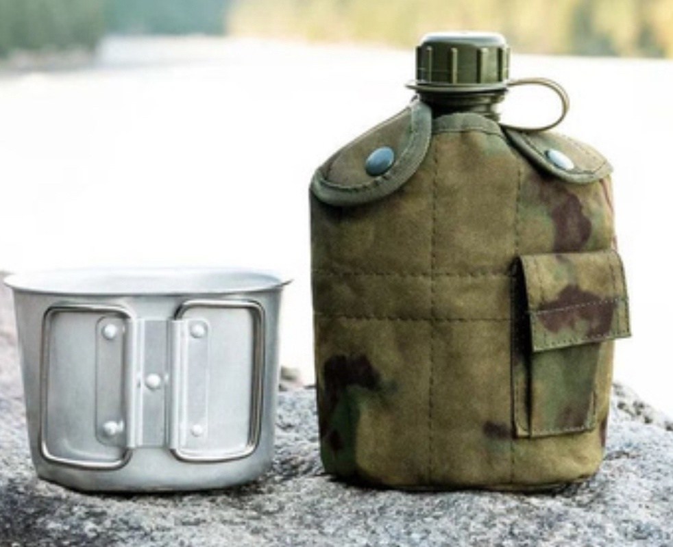 фляжка армейская с котелком,фляжка армейская для воды с котелком,фляжка армейская для воды,фляга армейская пластиковая,фляжка котелок армейская алюминиевая