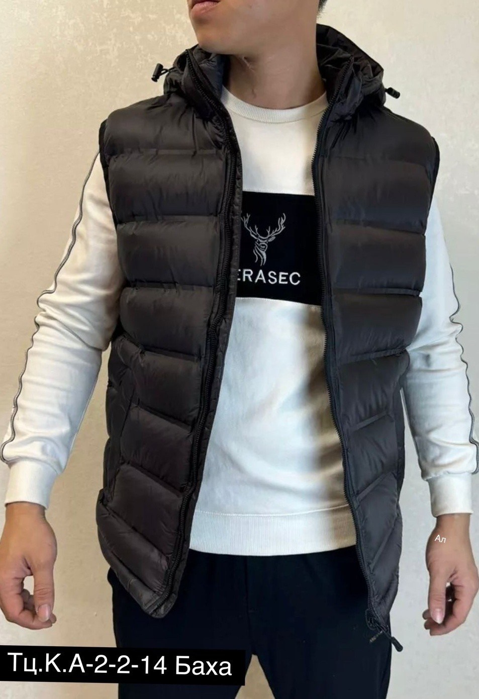 жилетка демисезонная с капюшоном,безрукавка мужская,жилетка мужская,серая жилетка,жилет