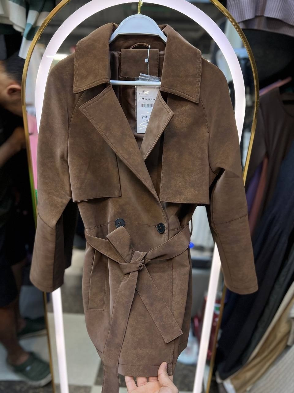 пальто тренч,замшевый тренч,тренч,женское пальто,пальто
