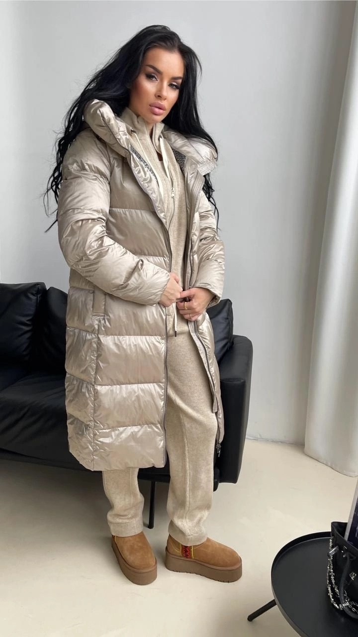 длинные пуховики,бежевый пуховик,пуховик женский,пуховик,пальто пуховик