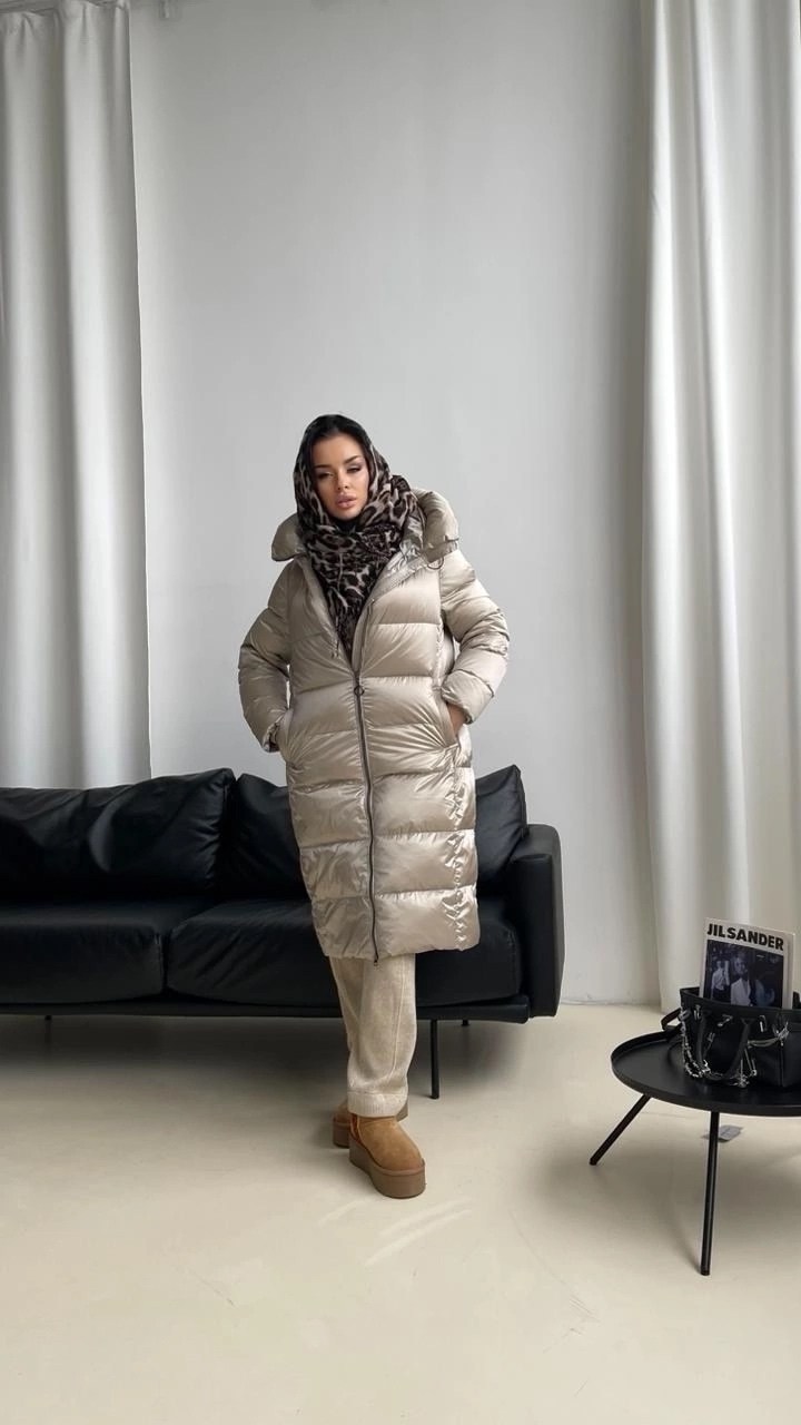 длинные пуховики,бежевый пуховик,пуховик женский,пуховик,пальто пуховик