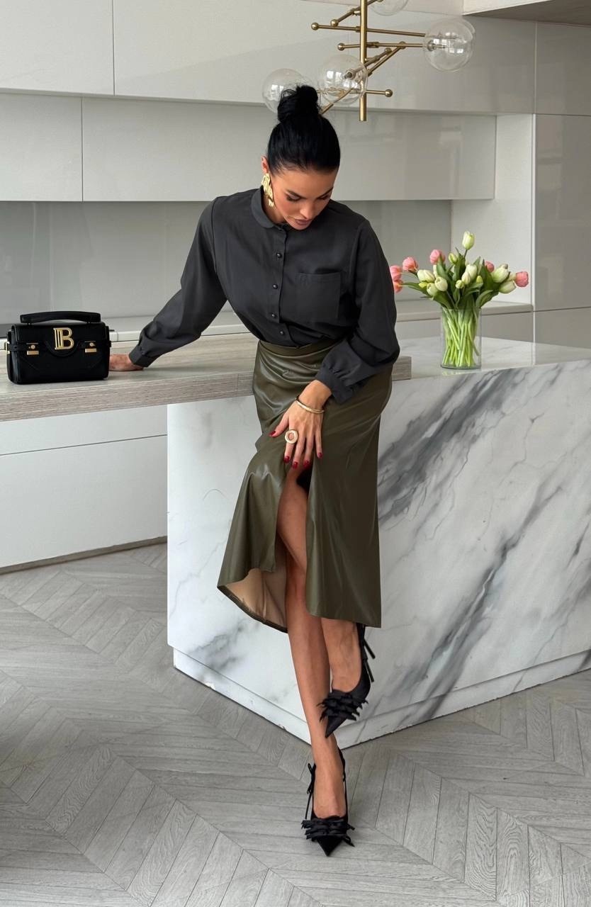 кожаная юбка,атласная юбка,юбка модная,женский юбки,стильная юбка