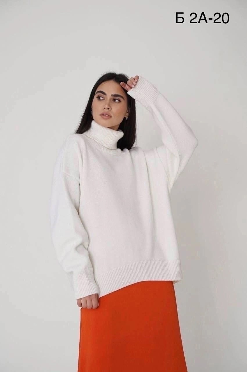свитер с высоким воротом,свитер женский белый,свитера женские,свитер,свитер удлиненная