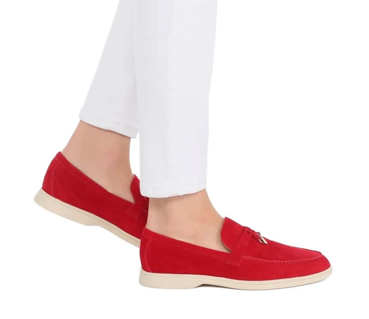 ,лоферы из натуральной замши loro piana,лоферы loro piana замшевые,женские лоферы loro piana,loro piana лоферы