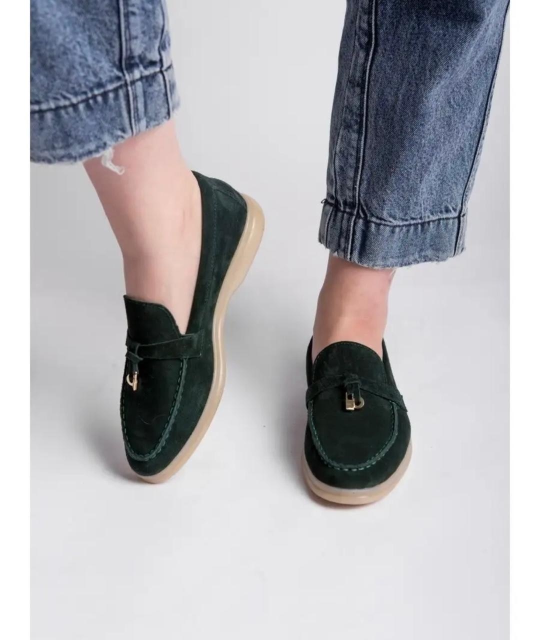 ,лоферы из натуральной замши loro piana,лоферы loro piana замшевые,женские лоферы loro piana,loro piana лоферы