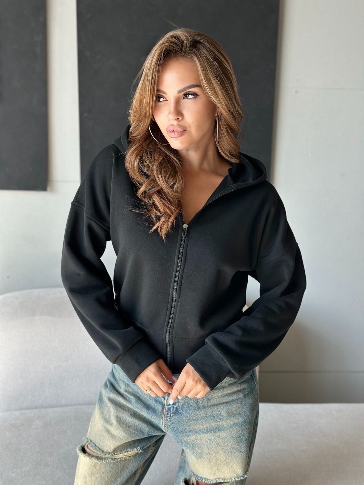 кофта на флисе,худи оверсайз кофта с начесом,женское толстовка,худи оверсайз кофта,свитшот с капюшоном