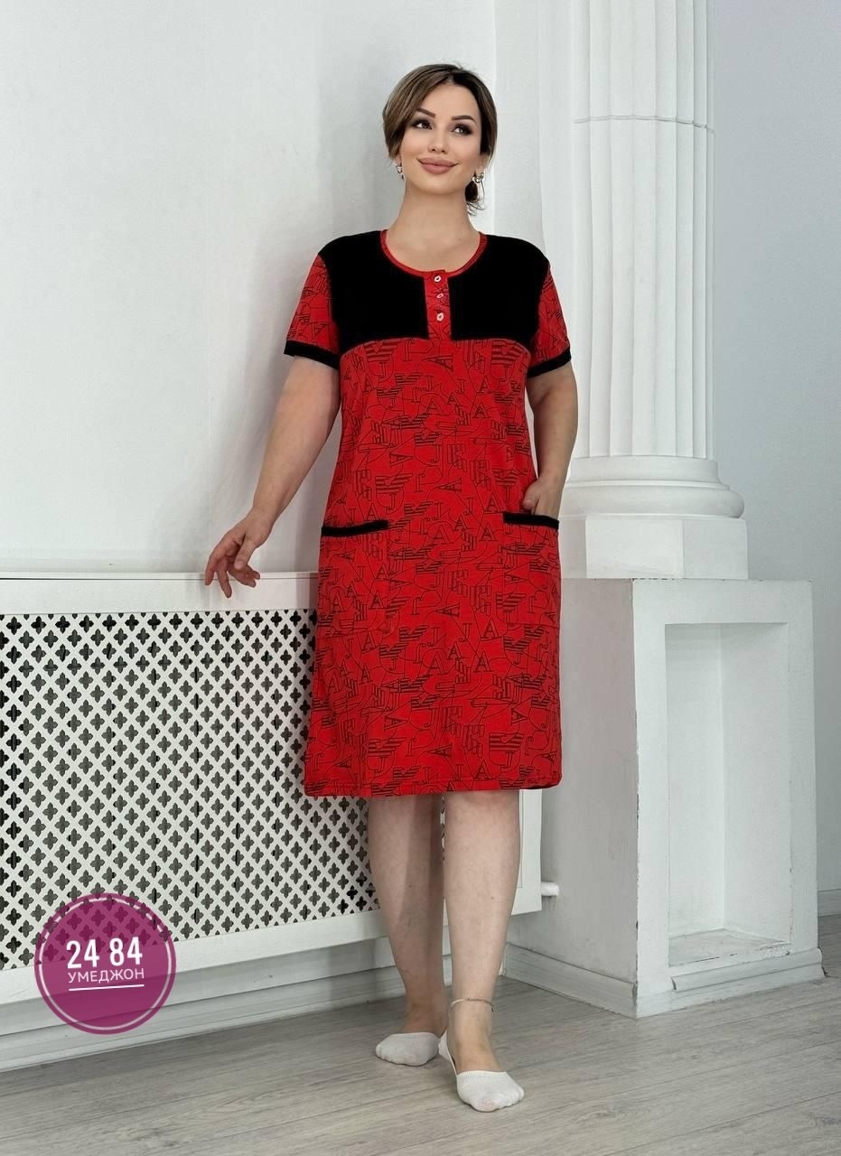 платье женская,халат женский,платье домашнее,туника с карманами,платье большие размеры