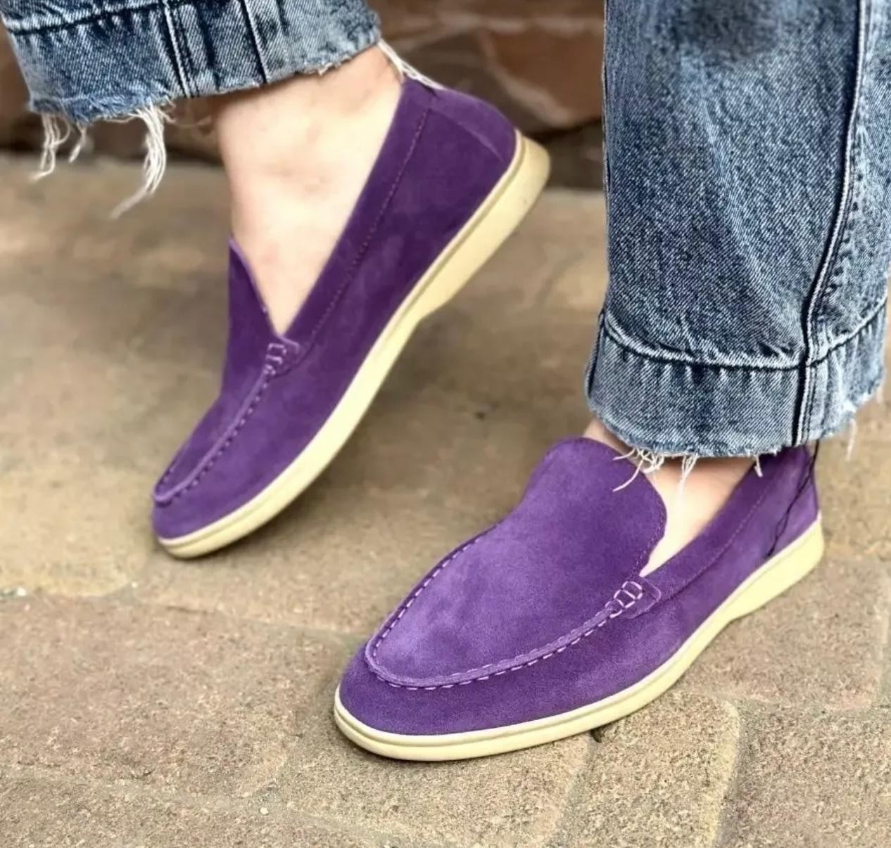 ,лоферы из натуральной замши loro piana,лоферы loro piana замшевые,женские лоферы loro piana,loro piana лоферы