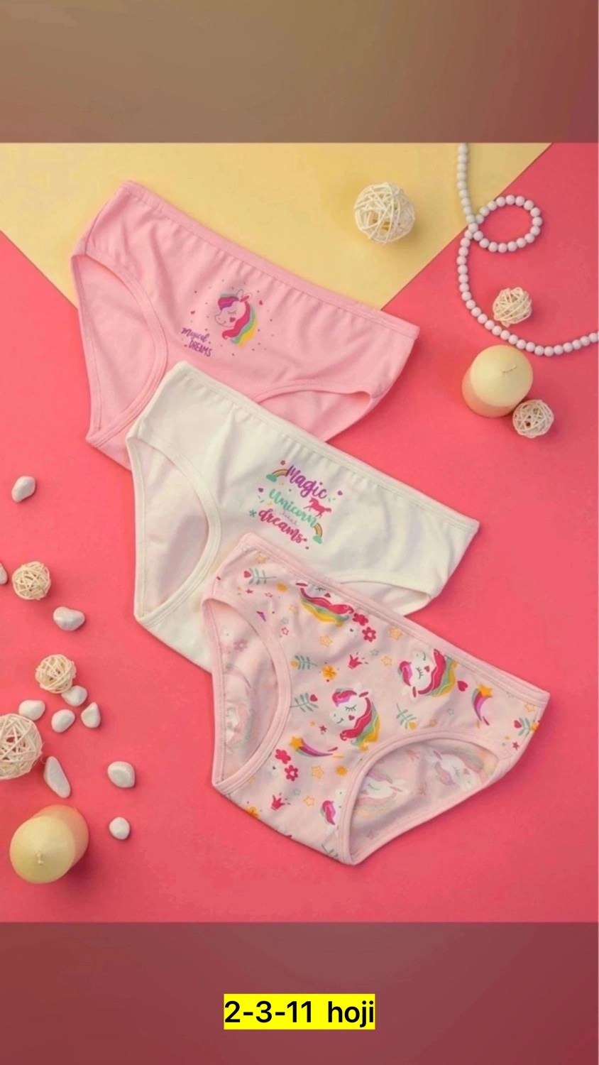 комплект трусов слипы baykar для девочек,комплект трусов baykar для девочек,комплект трусов слипы baykar,трусы для девочек,трусы детские для девочек