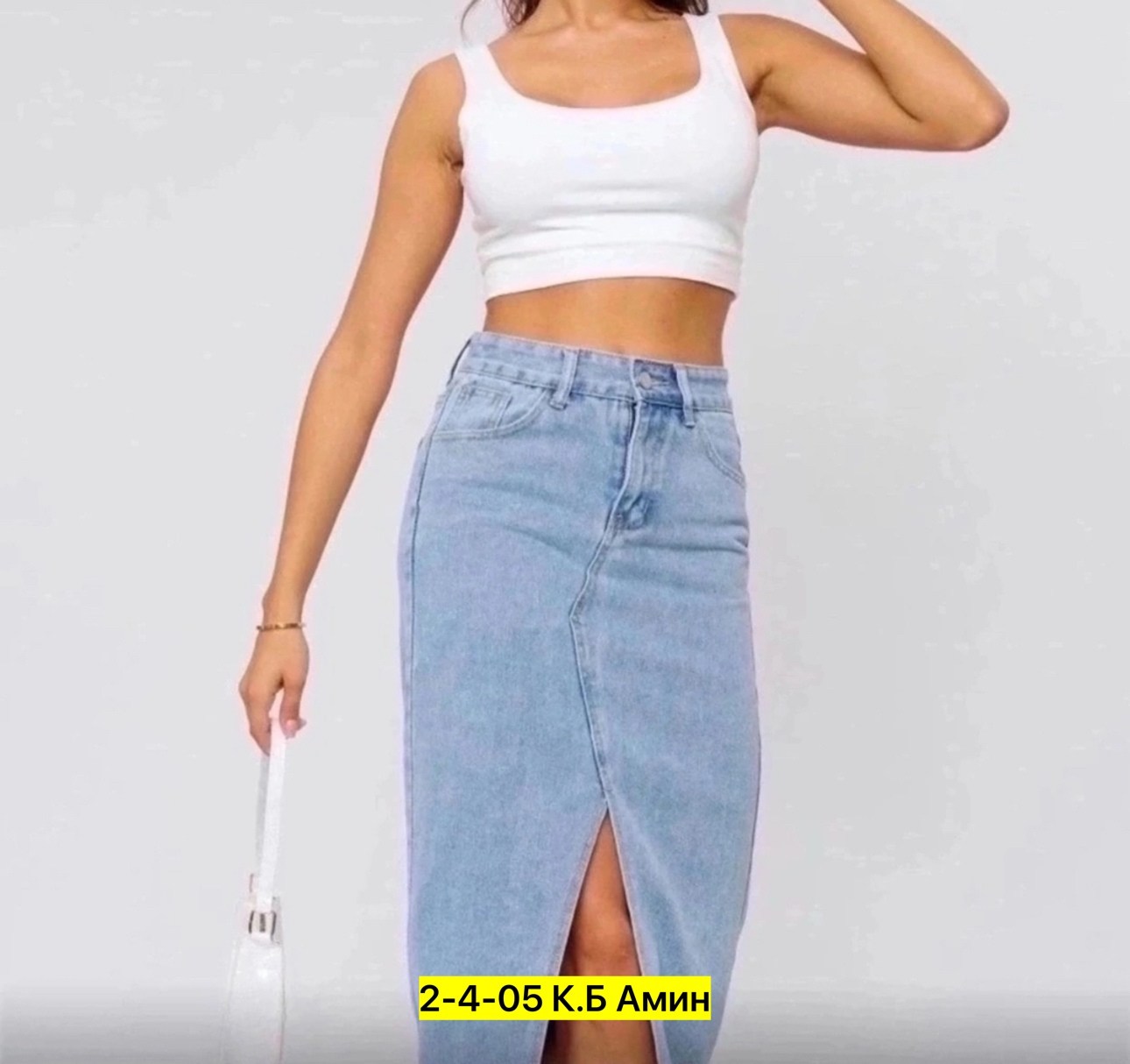 женские джинсовые юбки,юбки джинсовые,юбка джинсовая миди с разрезом,юбки джинсовые миди,джинсовая юбка миди с разрезом спереди