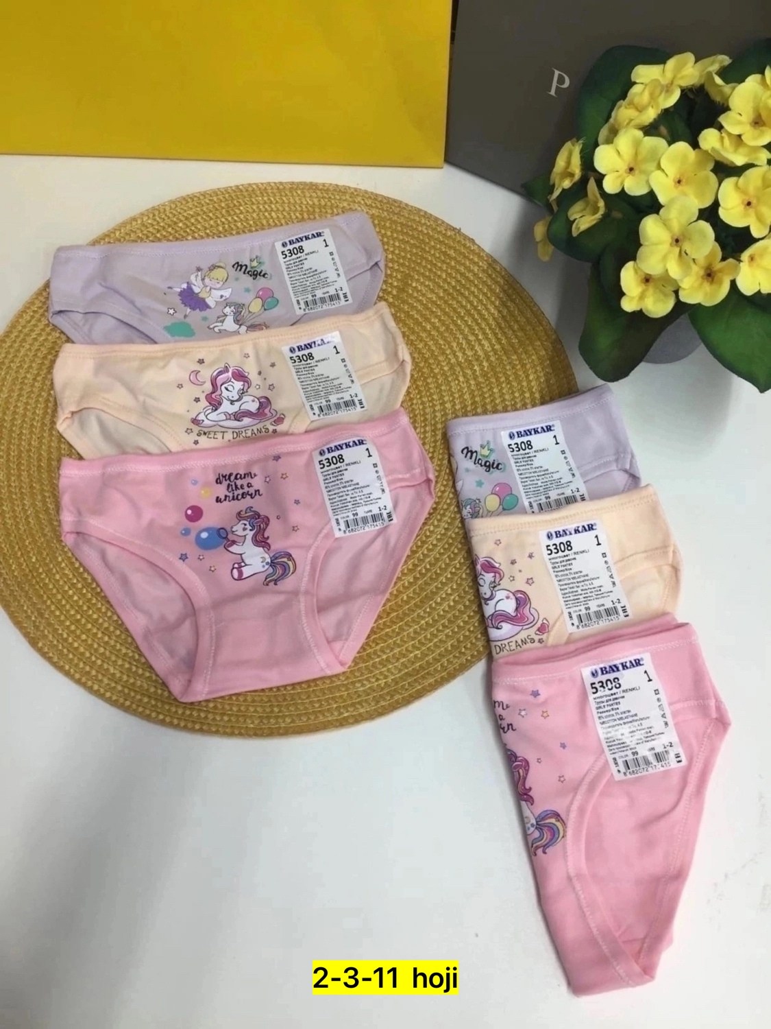 комплект трусов слипы baykar для девочек,комплект трусов baykar для девочек,комплект трусов слипы baykar,трусы для девочек,трусы детские для девочек