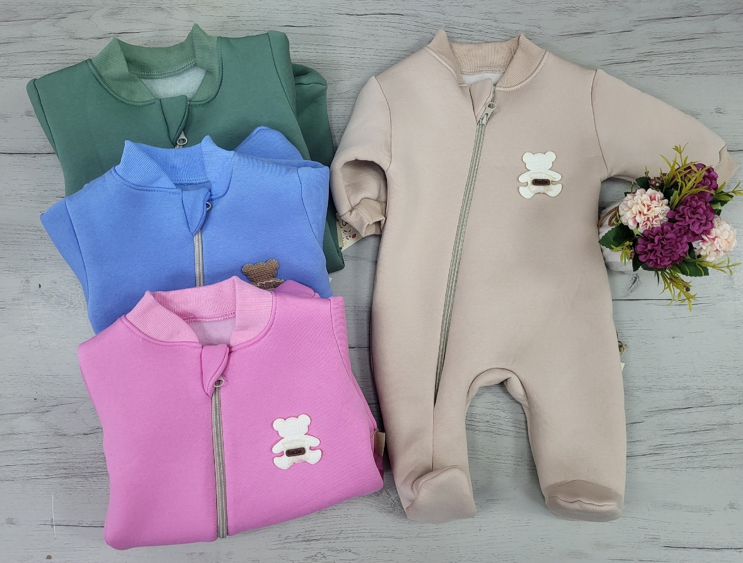 комбинезон слип карапузик голубой,комбинезон для новорожденного,комбинезон детский,комплект комбинезон,комбинезон нательный для новорожденных