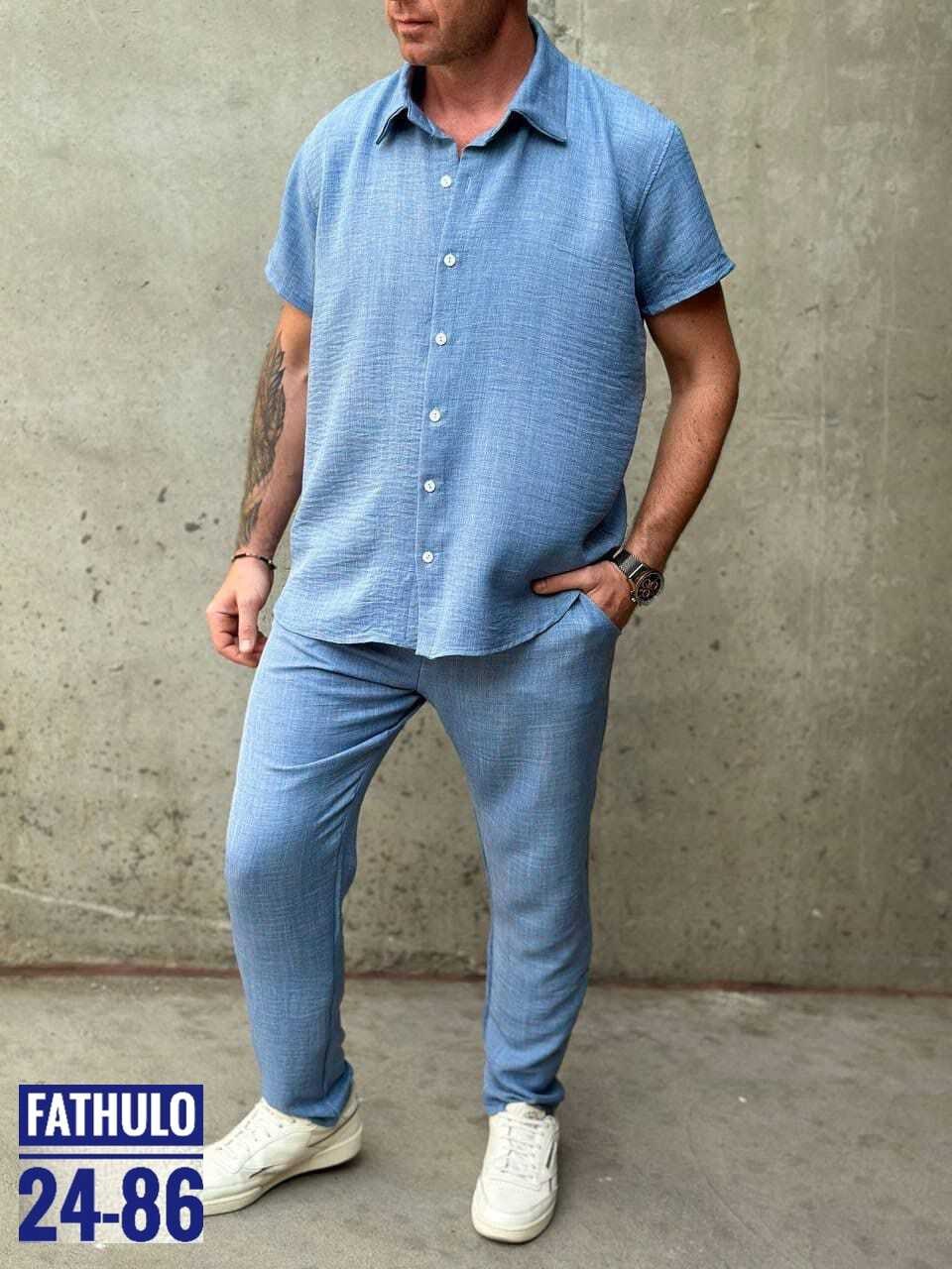 костюм с рубашкой,костюм повседневный,мужской повседневный костюм,мужской льняной костюм,костюм летний с рубашкой