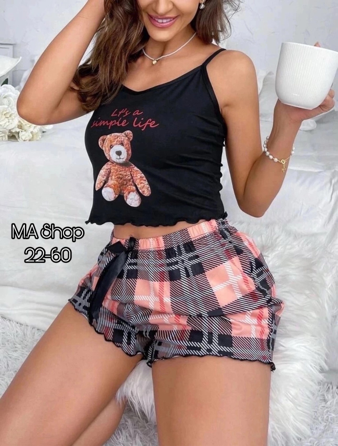 женская пижама,пижама женская с штанами,комплект пижама,шелковая пижама avocado,пижама женская с шортами шелк с авокадо