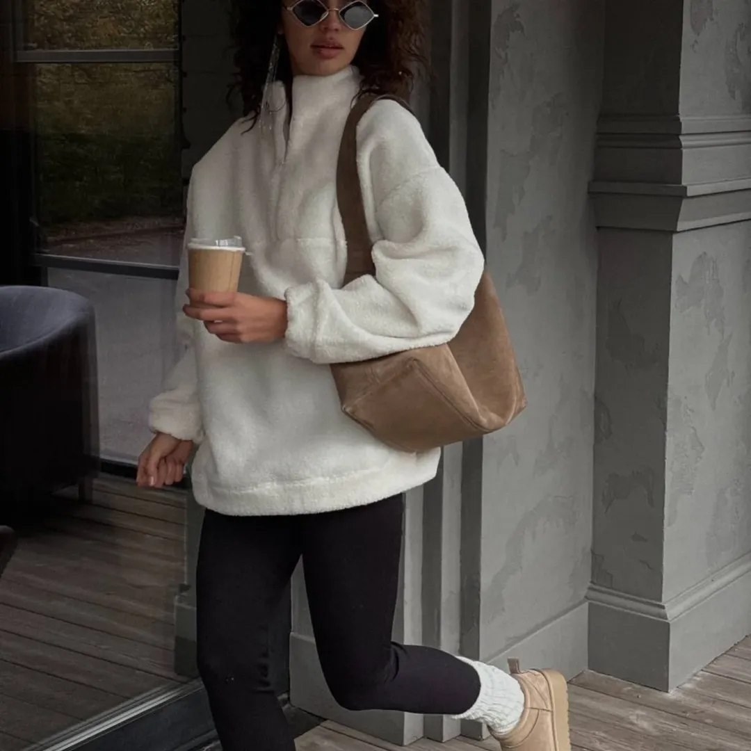 оверсайз свитер,оверсайз толстовка,теплая кофта,кофта барашек,кофта оверсайз