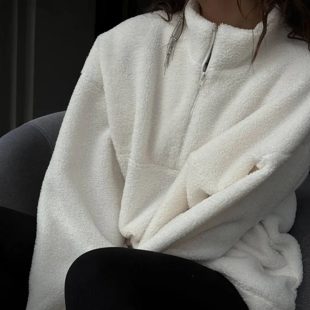 оверсайз свитер,оверсайз толстовка,теплая кофта,кофта барашек,кофта оверсайз