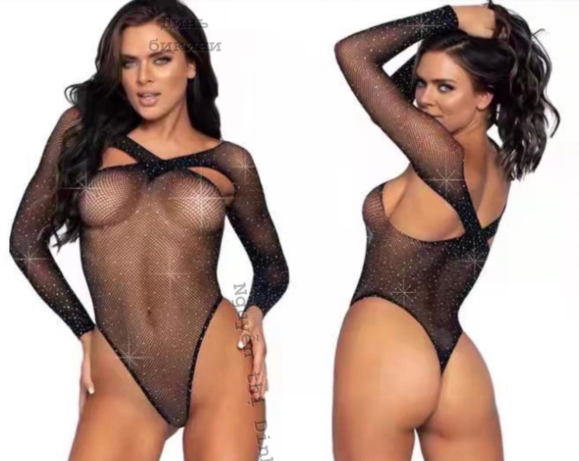 боди со стразами,сексуальное боди со стразами и длинным рукавом,нейлоновое боди,боди в сетку со стразами,боди женское со стразами