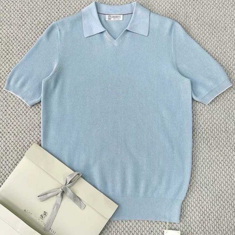 поло brunello cucinelli,трикотажное поло,поло с,мужская мода,поло свитер