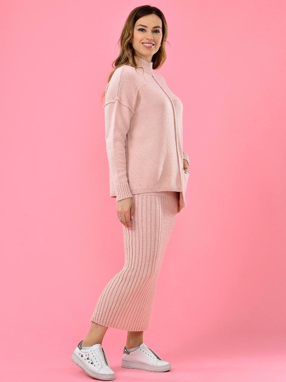 трикотажные костюмы с юбкой,костюмы трикотажные,костюм женский синий,вязаный костюм с юбкой,женские костюмы