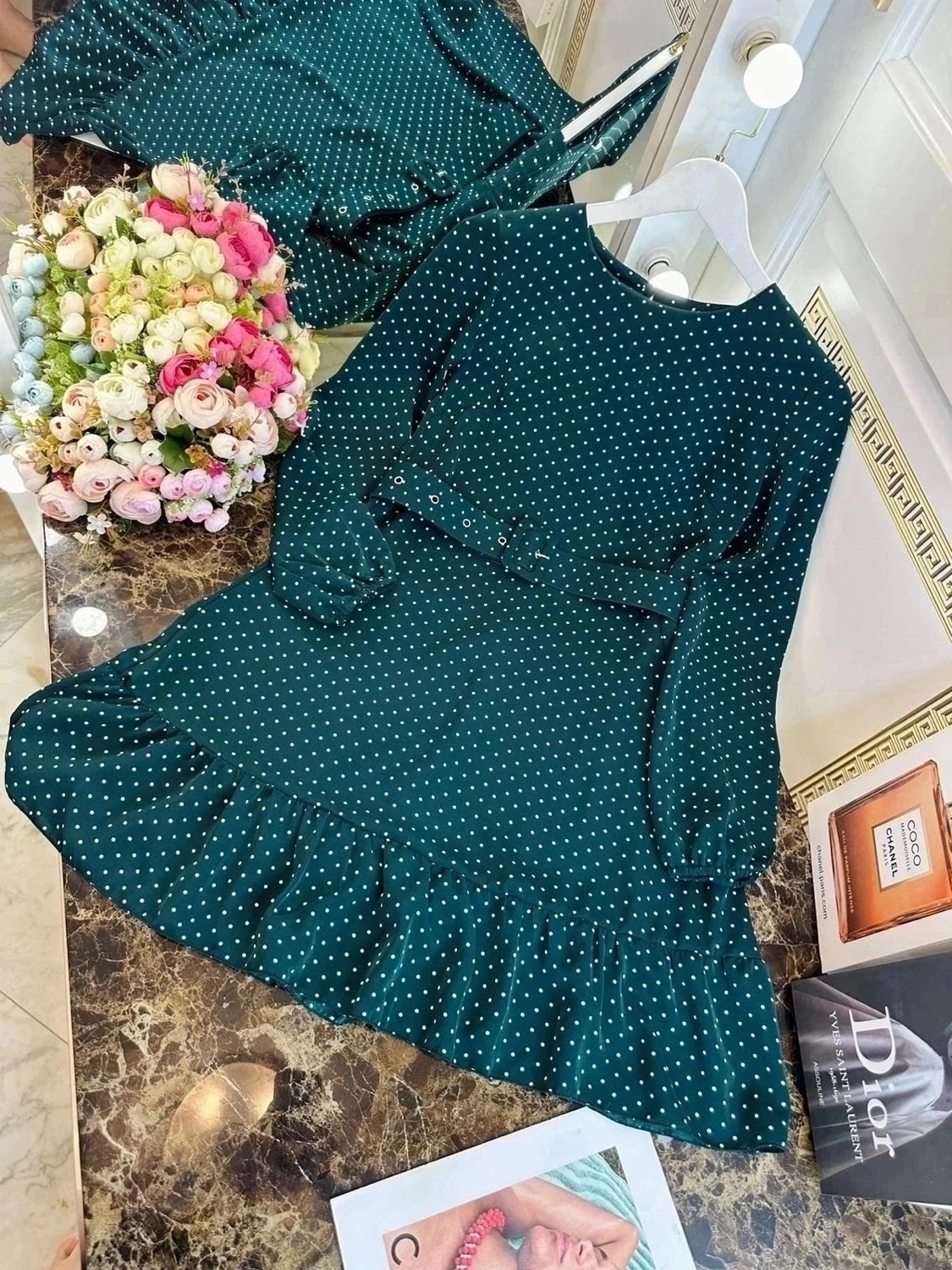 платье,платье женские,модное платье,платье с поясом,платье женское в горох