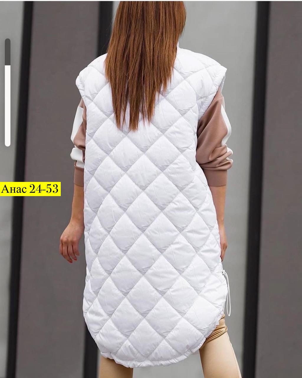 длинная жилетка стеганная женская размер 56-58,жилетка удлиненная,жилетка женская удлиненная,жилет на синтепоне,жилетка женская