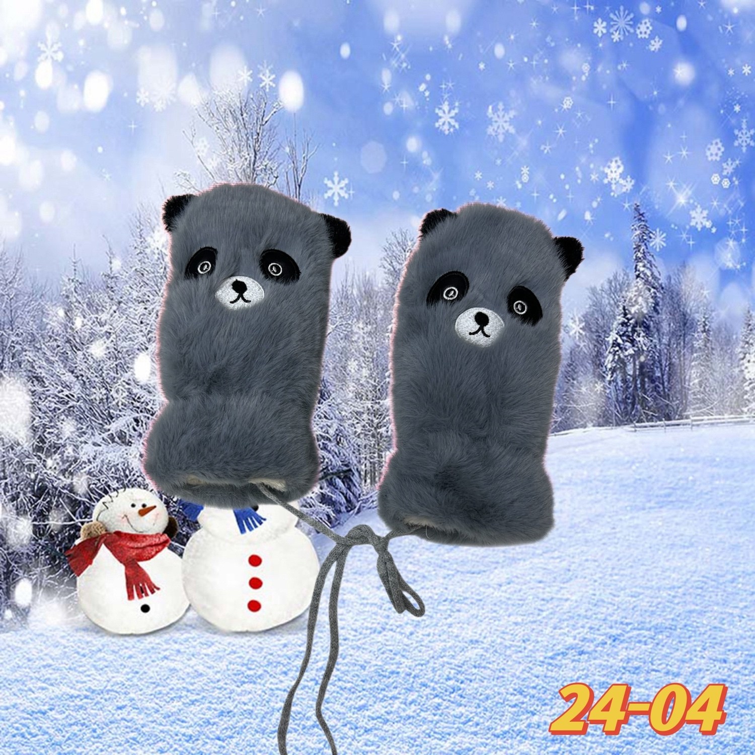 варежки панда,детские варежки,плюшевые варежки,варежки женские,варежки и перчатки