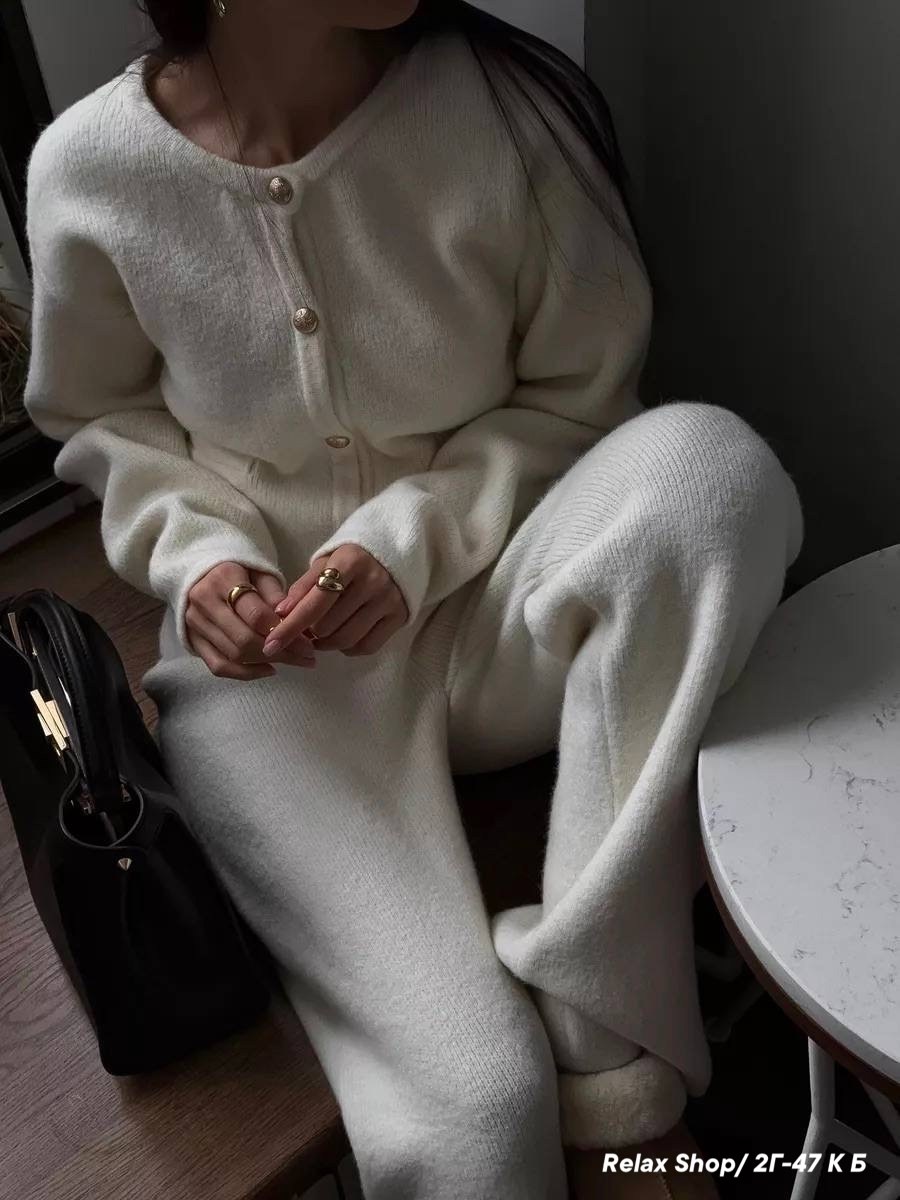 теплый костюм с брюками,костюм с брюками,трикотажные костюмы,вязаные костюмы,брючные женские костюмы