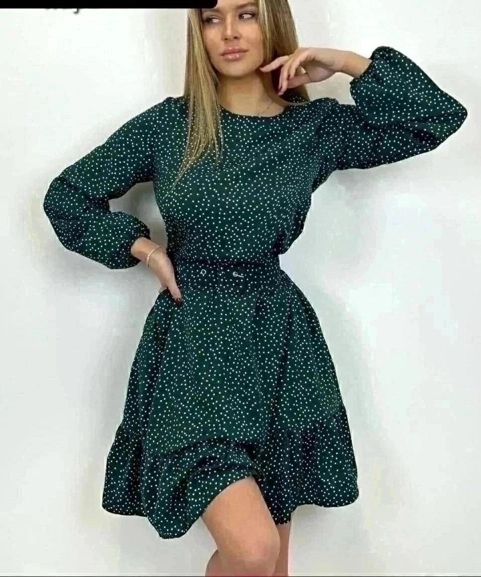 платье,платье женские,модное платье,платье с поясом,платье женское в горох