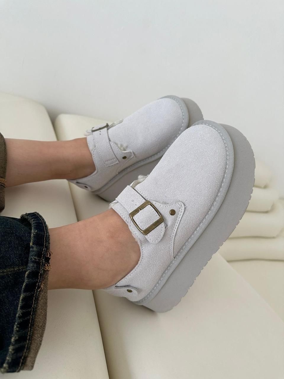 лоферы замш,, женская,удобная ,повседневная