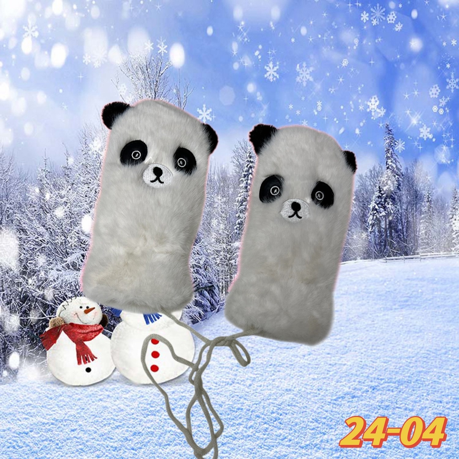 варежки панда,детские варежки,плюшевые варежки,варежки женские,варежки и перчатки