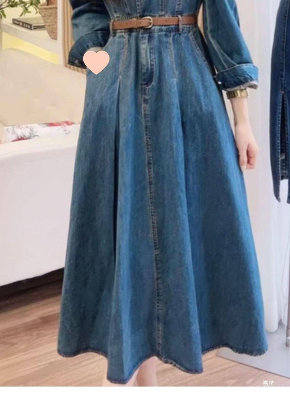 женское джинсовое платье,женское джинсовое платье с длинным рукавом,длинное джинсовое платье,джинсовая платье,женское джинсовое платье с высокой талией