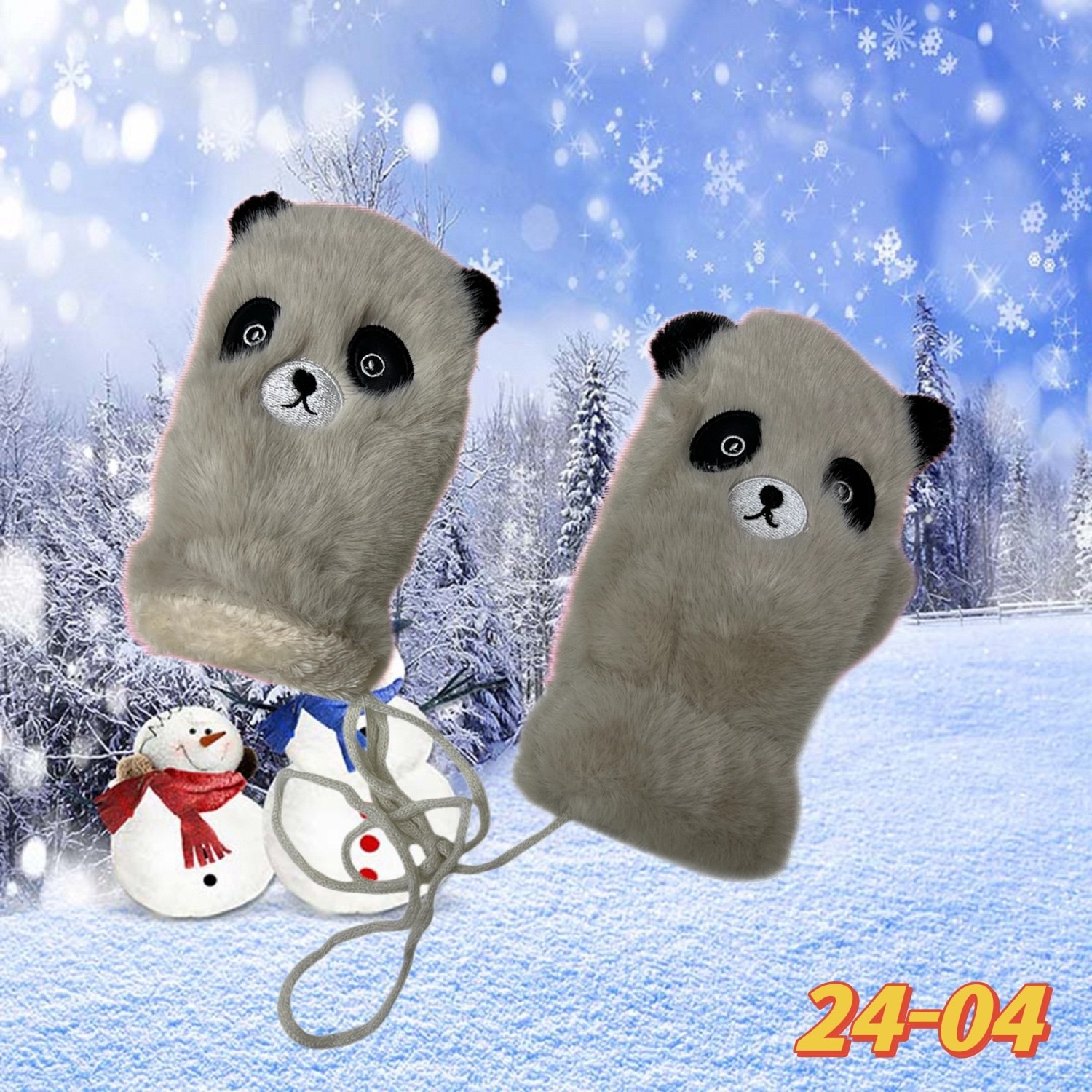 варежки панда,детские варежки,плюшевые варежки,варежки женские,варежки и перчатки