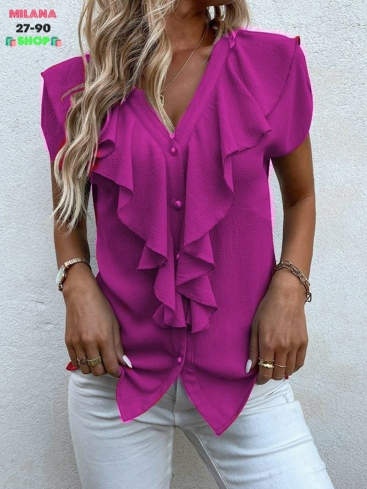 блузка с оборками,женская блуза,блузка женская,повседневная блузка,женская блузка рубашка