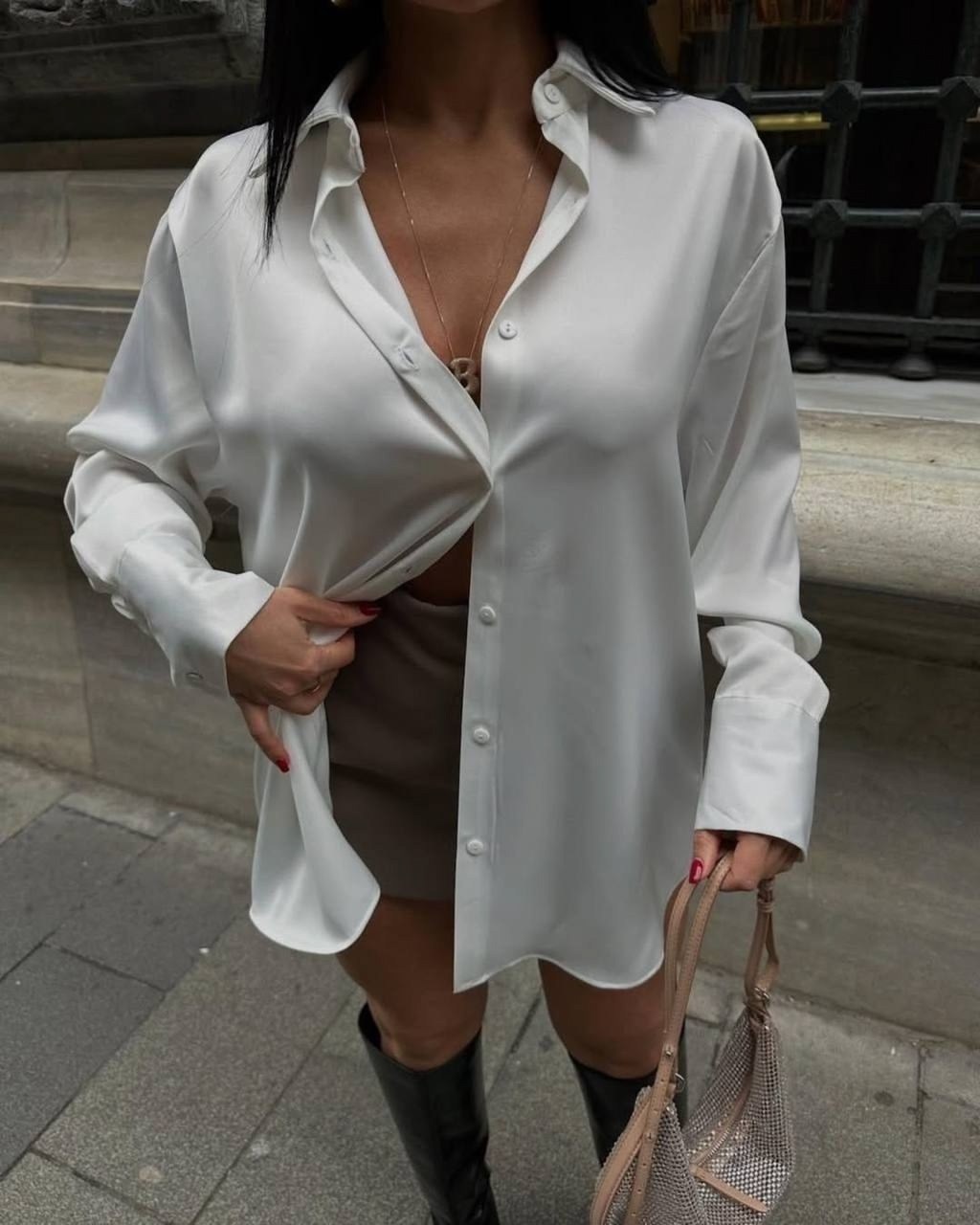 рубашка удлиненная оверсайз шелковая блузка офис,шелковые рубашки,рубашка шелк,рубашка женская,атласная рубашка