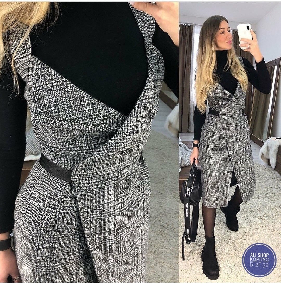 теплый сарафан,костюм двойка кашемир,сарафан и водолазка,сарафан стильный,женский сарафан