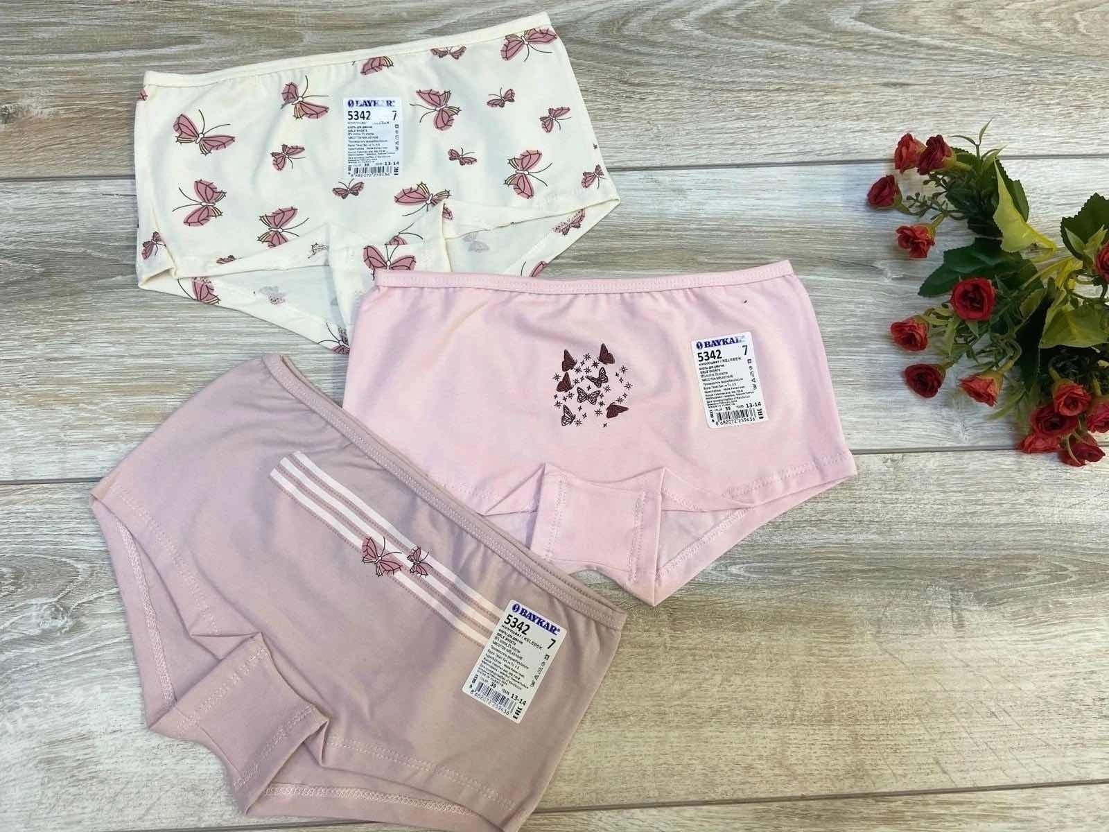 комплект трусов для девочек baykar,трусы для девочек baykar,комплект трусов шорты baykar для девочек,комплект трусов шорты baykar,baykar / комплект нижнего белья baykar
