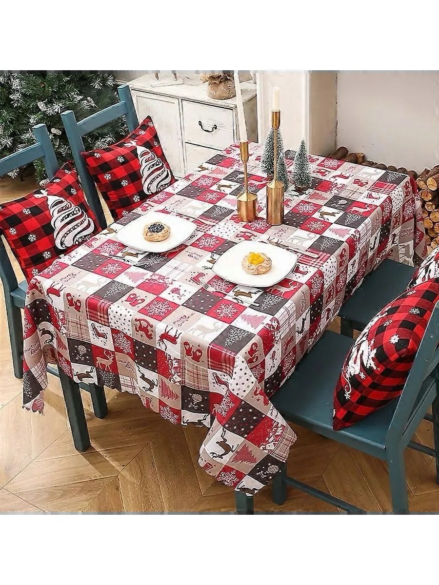 новогодние скатерти,скатерть клеенка новогодняя,скатерть праздничная новогодняя,скатерть с новогодним принтом,скатерти для стола