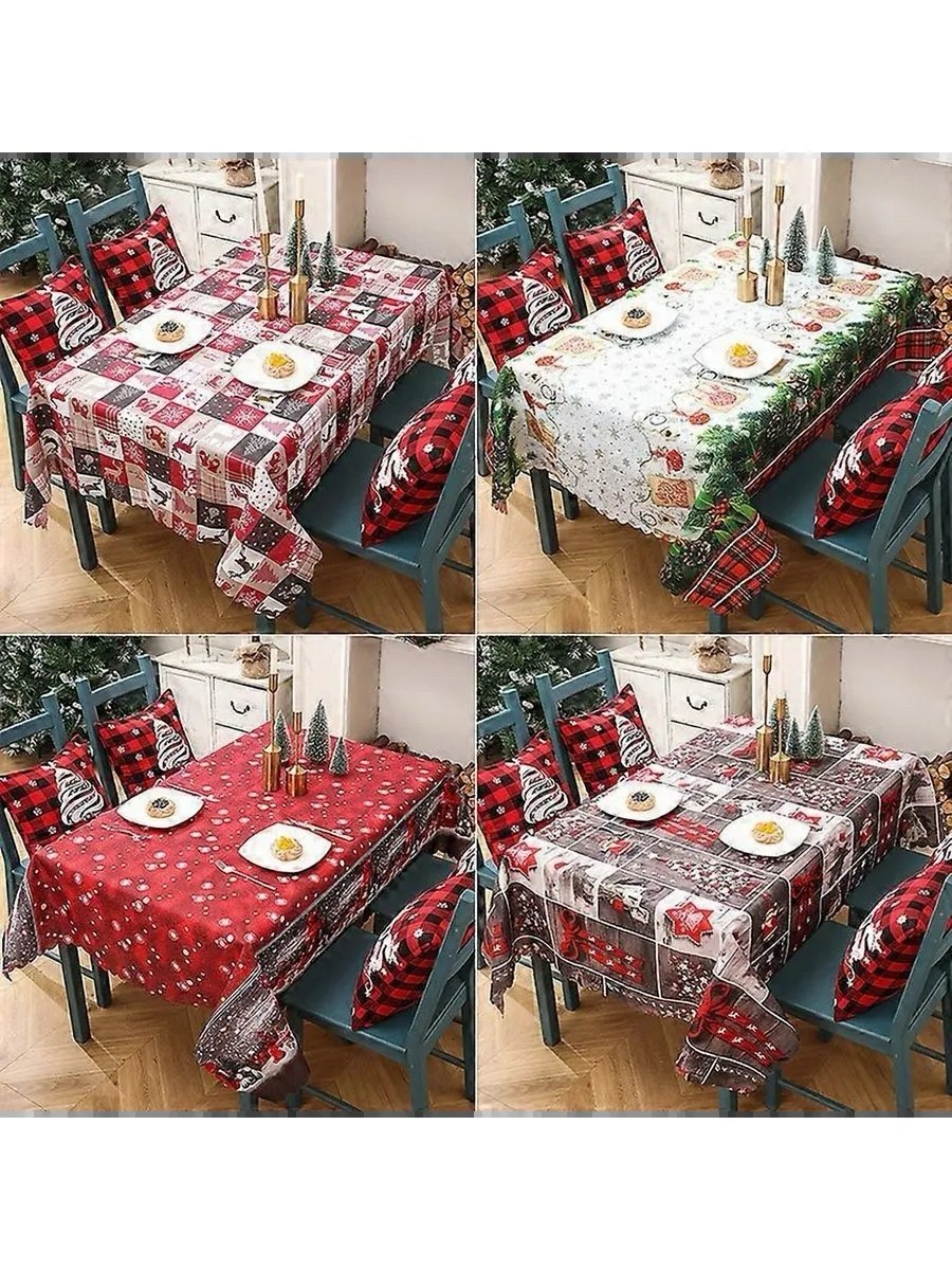 новогодние скатерти,скатерть клеенка новогодняя,скатерть праздничная новогодняя,скатерть с новогодним принтом,скатерти для стола