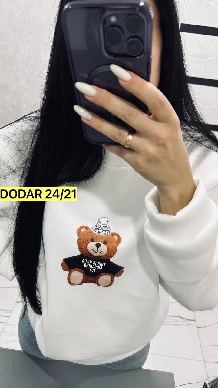 свитшот женская,толстовка кофта,толстовка,модная толстовка,свитшот с мишкой