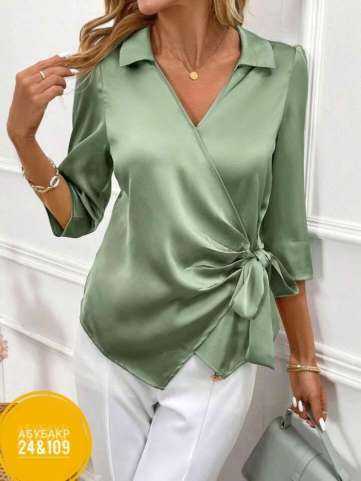 блузка элегантная,повседневная блуза,женская блуза,модная блузка,блузки из атласа