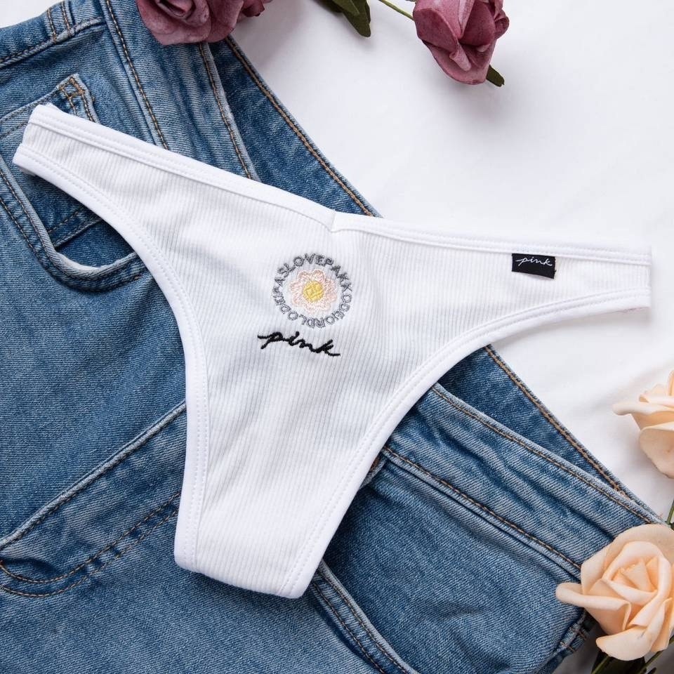 хлопковые стринги,женские трусики стринги,женский трусы,стринги с вышивкой,стринги женские хлопковые