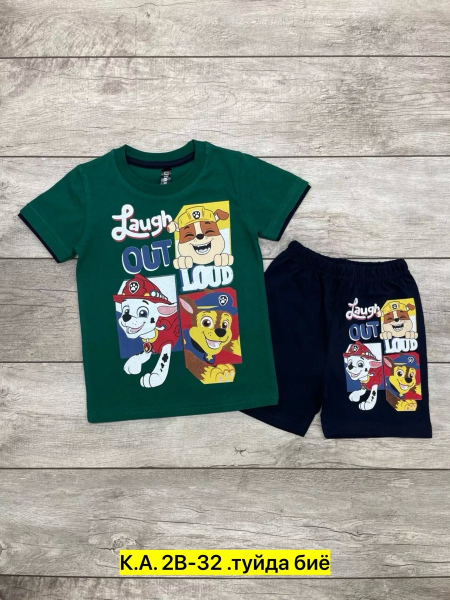 ,костюм футболка с шортам,детские одежда,костюм футболка с шортами детский,детский костюм