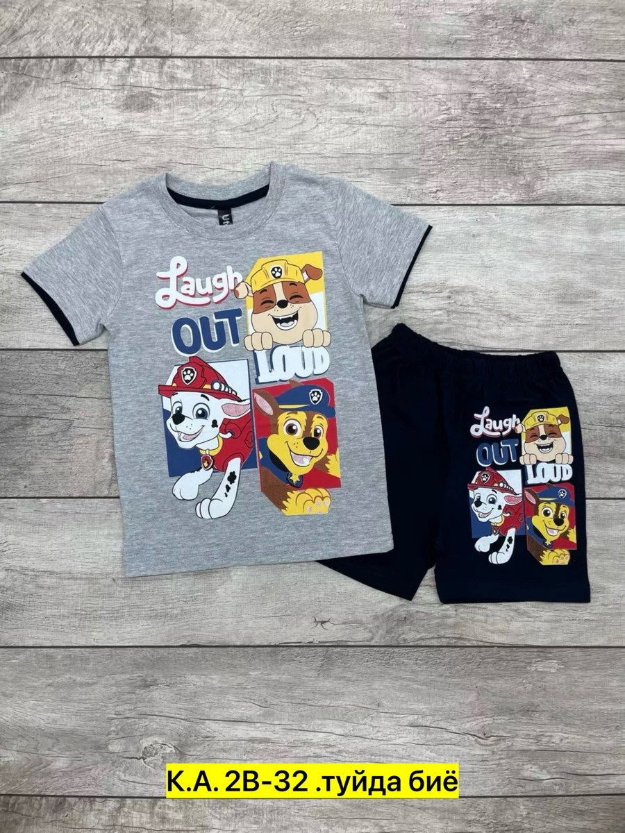 ,костюм футболка с шортам,детские одежда,костюм футболка с шортами детский,детский костюм
