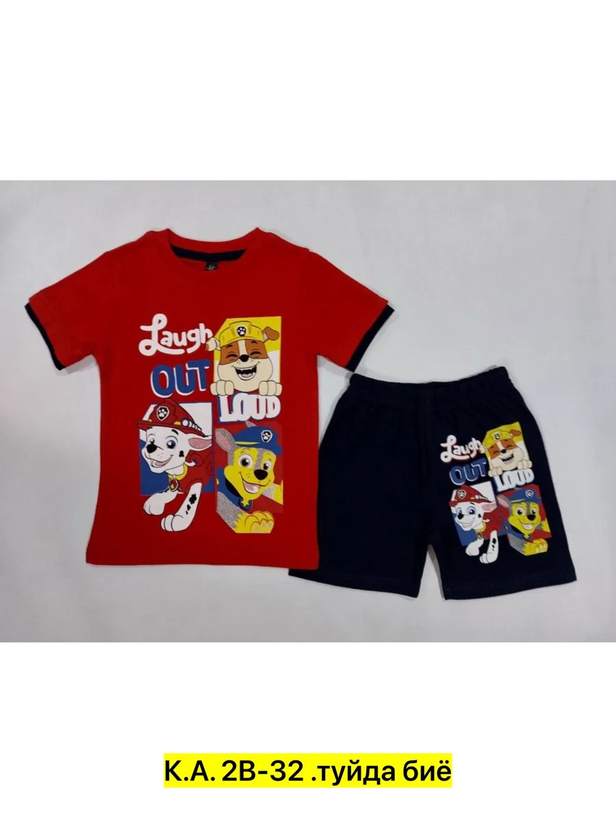 ,костюм футболка с шортам,детские одежда,костюм футболка с шортами детский,детский костюм