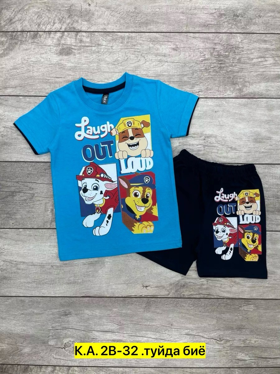,костюм футболка с шортам,детские одежда,костюм футболка с шортами детский,детский костюм