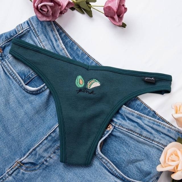 хлопковые стринги,женские трусики стринги,женский трусы,стринги с вышивкой,стринги женские хлопковые