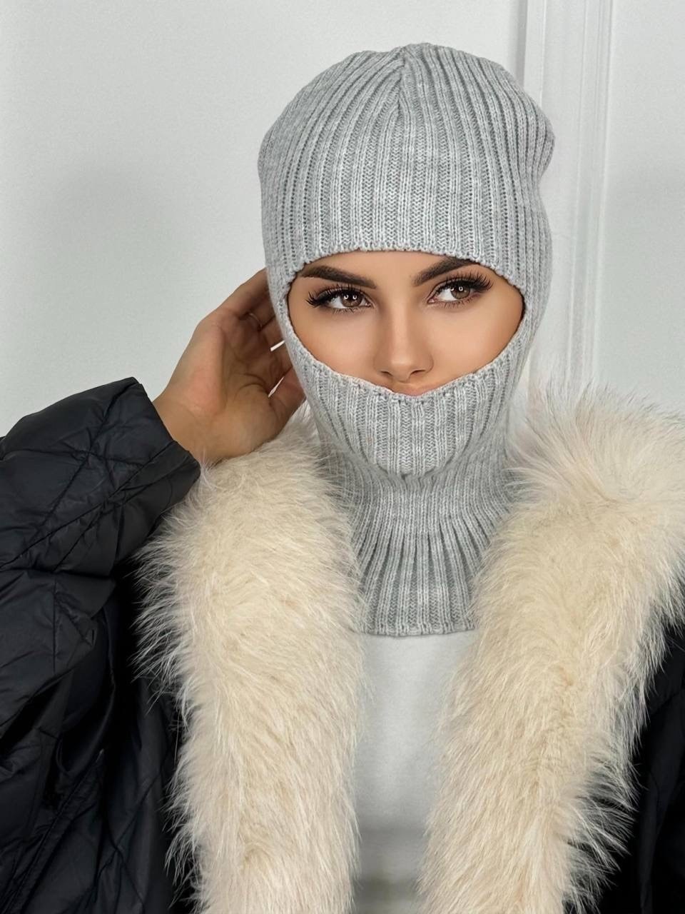 женская балаклава,балаклава вязаная,шапка балаклава женская,женская вязаная шапка балаклава,шапка балаклава