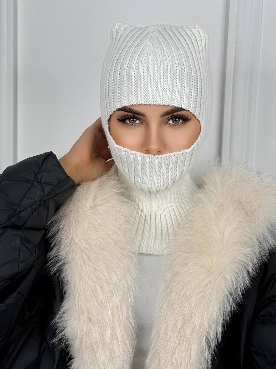 женская балаклава,балаклава вязаная,шапка балаклава женская,женская вязаная шапка балаклава,шапка балаклава