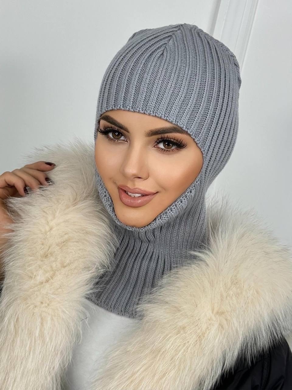 женская балаклава,балаклава вязаная,шапка балаклава женская,женская вязаная шапка балаклава,шапка балаклава